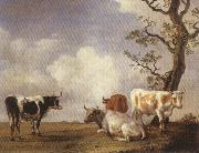 POTTER, Paulus Four Bulls oil painting artist